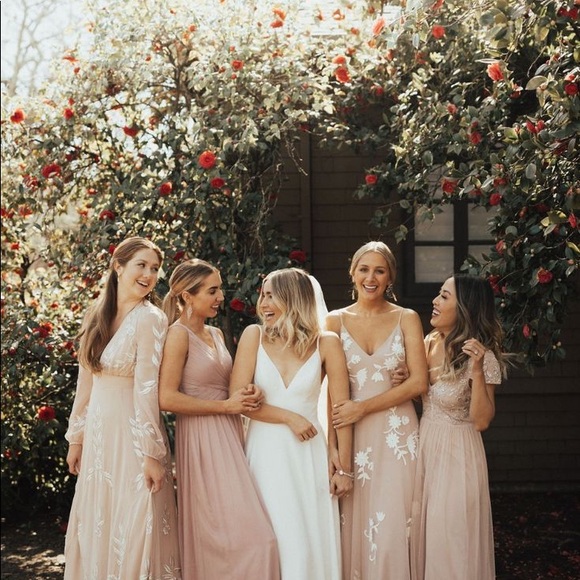 New BHLDN Bethany Bridesmaid Dress sz 6 - Oyster - Picture 3 of 8